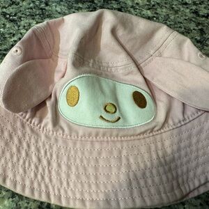 My melody Pink Hat with Cute Face Design Hello kitty